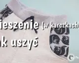 Szare spodnie z ozdobnymi kieszeniami w karczkach, z motywem lisów. Jak uszyć takie kieszenie w spodniach?