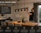 Instrukcja montażu lampy wiszącej w jadalni. Różne rodzaje lamp wymagają precyzyjnego dopasowania wysokości.