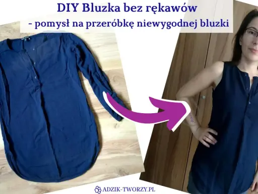 Jak skrócić rękawy w bluzie? Zobacz, jak łatwo przerobić długą bluzkę na modną kamizelkę.