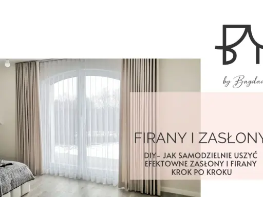 Eleganckie zasłony na tunelu w sypialni, tworzące przytulną atmosferę.